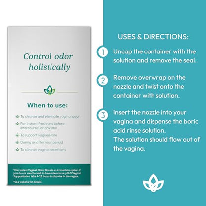 pH-D Feminine Health - Instant Odor Rinse with Boric Acid for Vaginal Odor - Vegan, Paraben-Free pH-D Feminine Health SupportBuy Supplements Australia