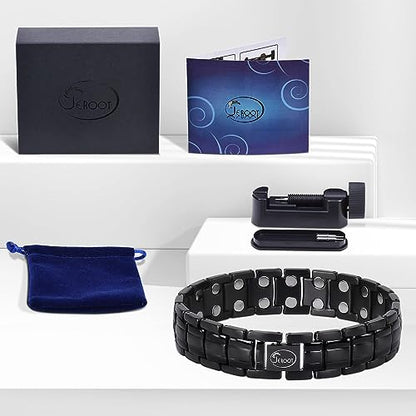 JEROOT Magnetic Bracelets for Men, Pure Titanium Double Row Strong Magnets JEROOTBuy Supplements Australia