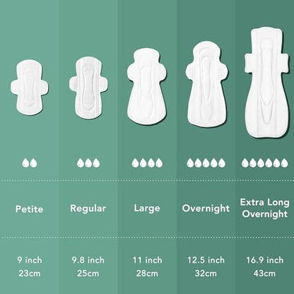 Rael Pads for Women, Organic Cotton Cover - Period Pads with Wings, Feminine Care, Sanitary Napkins RaelBuy Supplements Australia