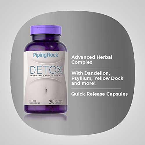 Piping Rock Detox Cleanse Capsules | 240 Pills | Herbal Complex | Lean Formula Piping RockBuy Supplements Australia