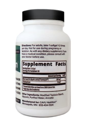 ThymoQuin Cold Pressed Black Seed Oil | Only Patented USP-Grade Clinically Researched ThymoQuinBuy Supplements Australia