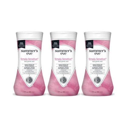 Summer's Eve Cleansing Wash, Simply Sensitive, 9 Fl Oz (Pack of 3)