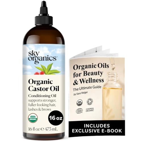 Sky Organics Organic Castor Oil (16 oz) USDA Certified Organic, 100% Pure, Cold Pressed Sky OrganicsBuy Supplements Australia