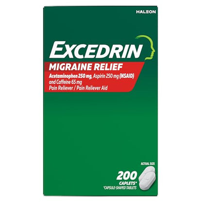 Excedrin Migraine Relief Caplets to Alleviate Migraine Symptoms - 200 Count ExcedrinBuy Supplements Australia