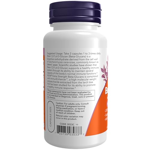 NOW Supplements, Beta-Glucans with ImmunEnhancer with Larch Arabinogalactan NOWBuy Supplements Australia