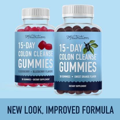15 Day Colon Cleanse & Detox Gummies | Occasional Constipation & Bloating Relief SMNutritionBuy Supplements Australia