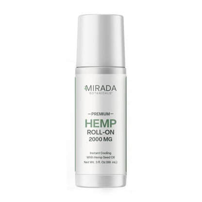 Mirada Botanicals Hemp Cooling Relief Roll-On – 2000mg - Menthol & Arnica – Muscle & Joint Support Mirada BotanicalsBuy Supplements Australia