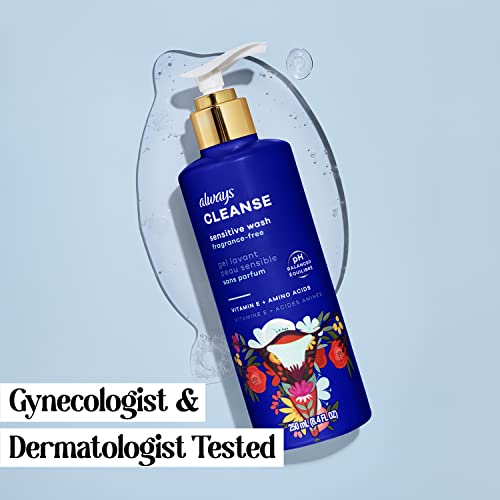 Always Cleanse Feminine Intimate Wash For Women, Ph Balanced For Sensitive Skin, Fragrance-Free AlwaysBuy Supplements Australia