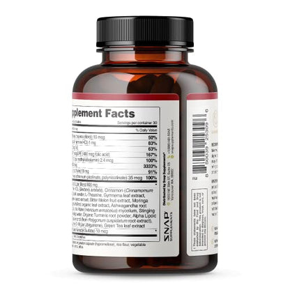 Snap Supplements Blood Sugar Blend - Support Healthy Blood Sugar, 60 Capsules Snap SupplementsBuy Supplements Australia