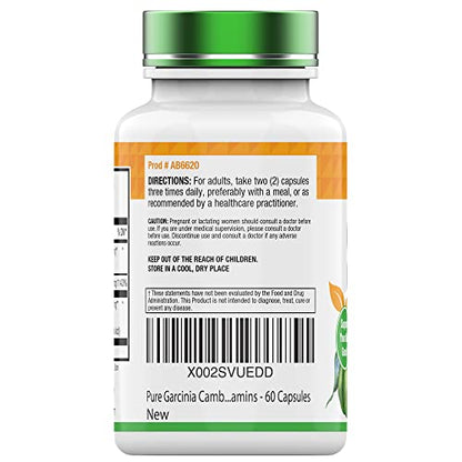 tnvitamins Garcinia Cambogia Extract Capsules (1000 MG x 60 Pills) with HCA & Chromium tnvitaminsBuy Supplements Australia