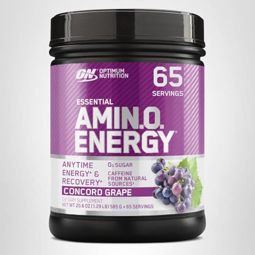 Optimum Nutrition Amino Energy - Pre Workout with Green Tea, BCAA, Amino Acids, Keto Friendly, Green Coffee Extract, Energy Powder