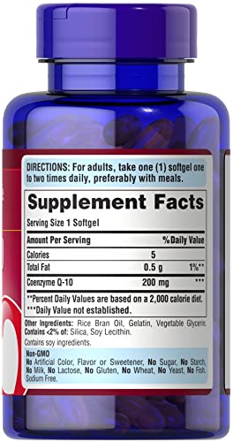 Puritan's Pride Q-Sorb CoQ10 200mg Supports Heart Health,120 Softgels Puritan's PrideBuy Supplements Australia