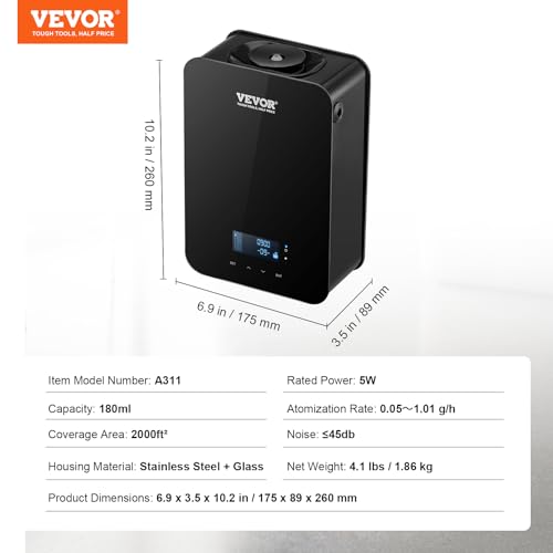 VEVOR Upgrade HVAC Scent Diffuser, Smart Scent Air Machine for Home, 180ML with Cold Air Technology VEVORBuy Supplements Australia
