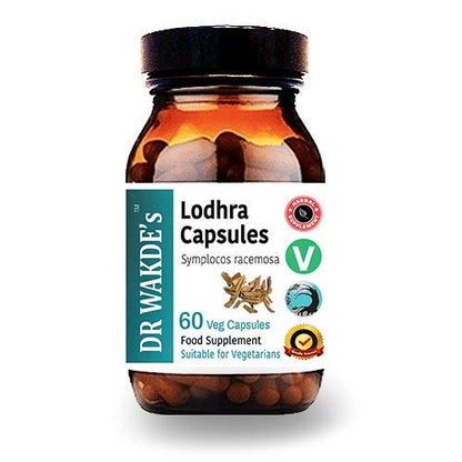 DR WAKDE's Organic Lodhra Capsules (Symplocos racemosa) I 100% Natural Herbal Supplement I 60 Veggie Capsules DR WAKDE'sBuy Supplements Australia