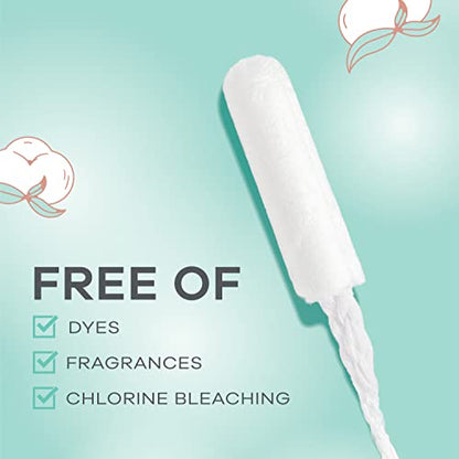 TAMPAX Pure 100% Organic Cotton Core Super Absorbency Tampons - 24 ct TampaxBuy Supplements Australia