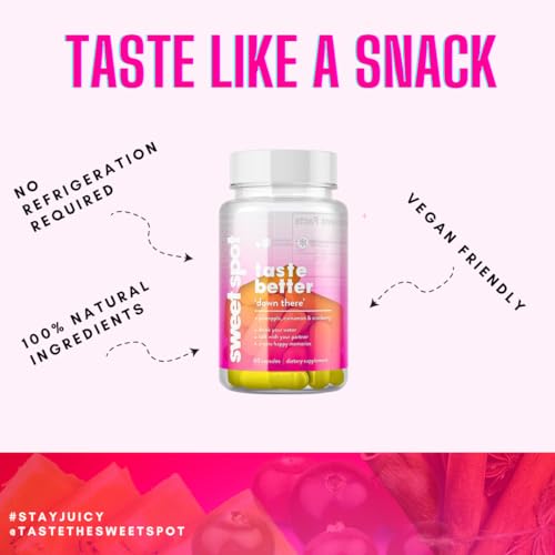 Sweet Spot - Pineapple Extract Vaginal Probiotics to Taste Great - 60 Capsules - Supports Vaginal Health TASTE THE SWEET SPOTBuy Supplements Australia