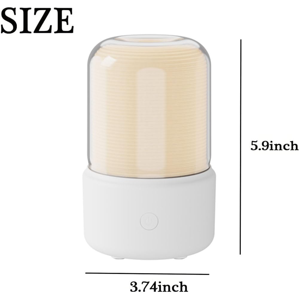Candlelight Flame Air Diffuser,Portable Essential Oil Diffuser Noiseless 120ML Aroma Diffuser Waterless AEKANBuy Supplements Australia