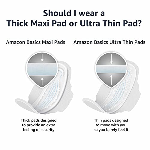 Amazon Basics Thick Maxi Pads with Flexi-Wings for Periods, Extra Heavy Overnight Absorbency Amazon BasicsBuy Supplements Australia