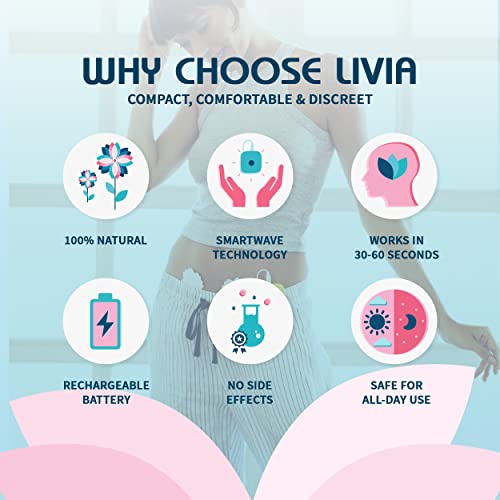Livia Menstrual Pain Relief Device, Purple - The Off Switch for Period Pain - Portable Unit with Stick LiviaBuy Supplements Australia