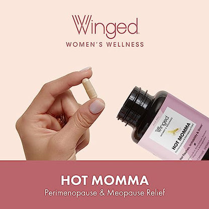 Winged Wellness Hot Momma, Perimenopause & Menopause Supplement - Vegan Menopause Winged WellnessBuy Supplements Australia