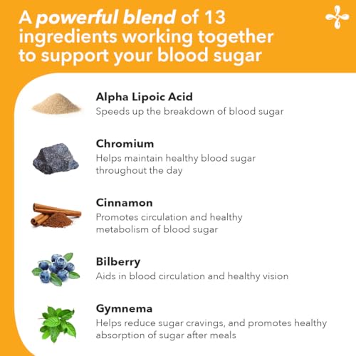 LifeSeasons GS Stabili-T - Blood Sugar Support Supplement - Healthy Circulation & Vision - Maintain Normal Levels - Chromium Cinnamon Gymnema Bilberry & Alpha Lipoic Acid - 90 Capsules LifeSeasonsBuy Supplements Australia