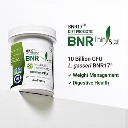 AceBiome BNRThin S30, Lactobacillus Gasseri BNR17, 10 Billion CFU Guaranteed AceBiomeBuy Supplements Australia