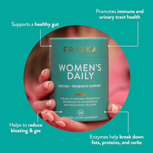 FRISKA Women’s Daily Digestive Enzyme and Probiotics Supplement, Advanced FR!SKABuy Supplements Australia