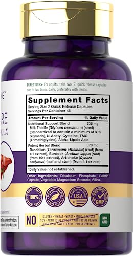 Carlyle Liver Support Supplement | 90 Capsules | Powerful Complex | Liver Care Formula CarlyleBuy Supplements Australia