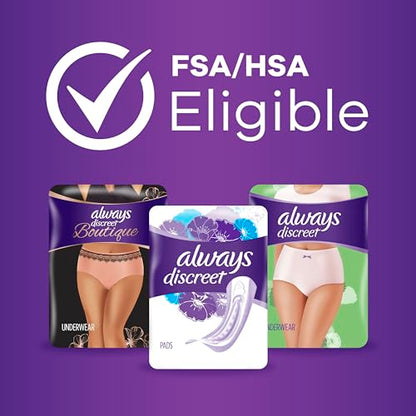 Always Discreet Adult Moderate Long Incontinence Pads, Up to 100% Leak Always DiscreetBuy Supplements Australia