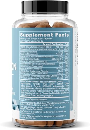 Conception Fertility Supplements for Women – Prenatal Vitamins – Promote Hormone Balance Eu NaturalBuy Supplements Australia