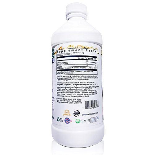 LiquiVive Liquid Collagen Protein Peptides Concentrate | Pure Hydrolyzed Super Multi Collagen Life MiracleBuy Supplements Australia