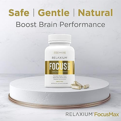 Relaxium FocusMax, Brain & Focus Health Supplement, Proven Concentration RelaxiumBuy Supplements Australia
