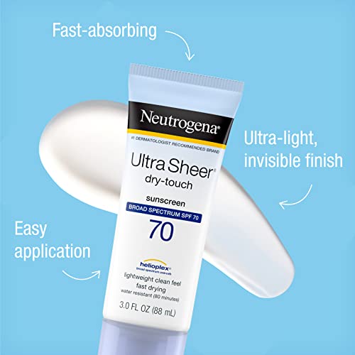 Neutrogena Ultra Sheer Dry-Touch Sunscreen Lotion, Broad Spectrum SPF 70 UVA/UVB NeutrogenaBuy Supplements Australia