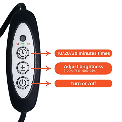 TherapSky Red Light Therapy Device 45W LED Red Infrared Light Therapy Lamp w/Remote Control and Timer therapskyBuy Supplements Australia