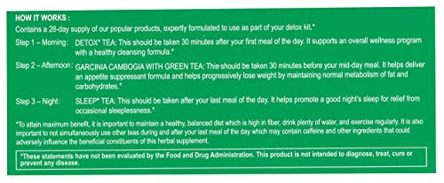 Hyleys Detox Tea for Cleanse and Weight Loss - 28 Day Kit - 84 Tea Bags (9 Pack) HYLEYSBuy Supplements Australia