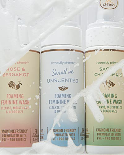 Honestly pHresh Natural Prebiotic & Probiotic Foaming Feminine Wash, pH Balanced with Essential Minerals Honestly pHreshBuy Supplements Australia
