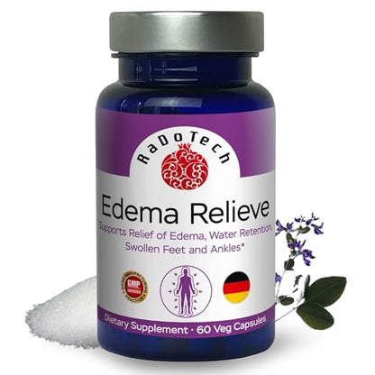 RaDoTech - Edema Relief Water Pills, Natural Diuretics for Water Retention, Foot Swelling