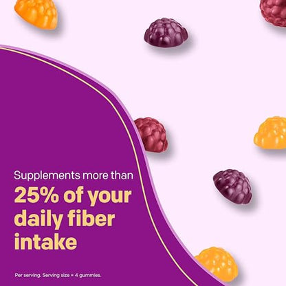MiraLAX New MiraFIBER Gummies, 8g of Daily Prebiotic Fiber with B Vitamin