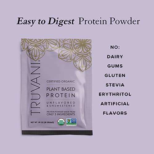 Truvani Organic Vegan Protein Powder Unflavored - 20g of Plant Based Protein, Organic TruvaniBuy Supplements Australia