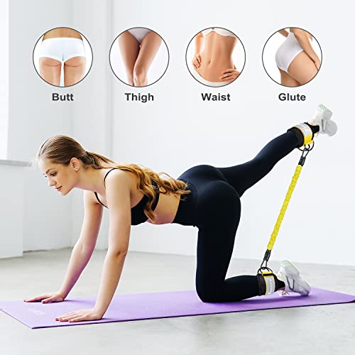 Ankle Resistance Bands with Cuffs, Ankle Bands for Working Out, Glutes Workout Equipment WOQQWBuy Supplements Australia