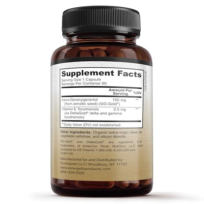 Premium Geranylgeraniol Supplement – GG-Gold 150mg with DeltaGold Vitamin E Tocotrienols SunergeticBuy Supplements Australia