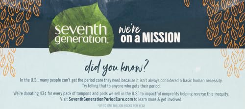 Seventh Generation Pantiliner Pads, Free & Clear, 50 Count Seventh GenerationBuy Supplements Australia
