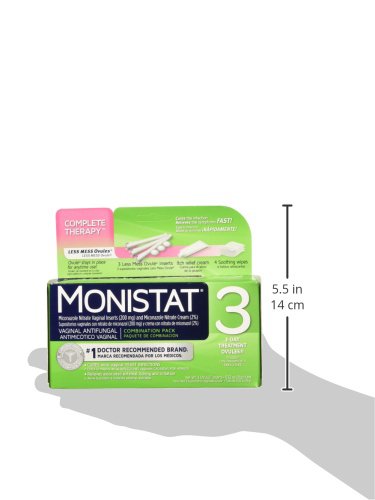 Monistat 3 Day Triple Action Combo Pack, Odorless, White MonistatBuy Supplements Australia