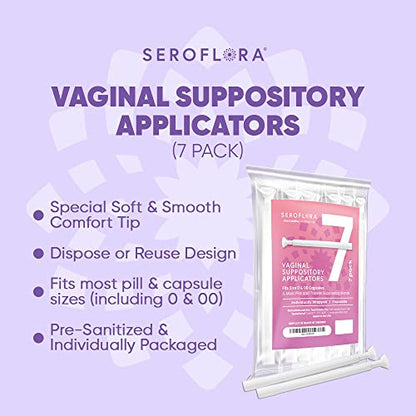SEROVERA Seroflora Boric Acid Suppositories Applicators for Women, Individually Wrapped Pack of 7 SEROVERABuy Supplements Australia