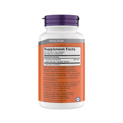 Now Supplements, L-Carnitine 250 mg, Purest Form*, Amino Acid*, Fitness Support* NOWBuy Supplements Australia