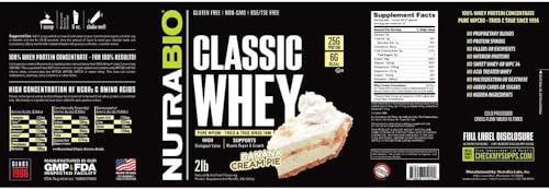 NutraBio Classic Whey Protein Powder- 25G Protein Per Scoop - Full-Spectrum Amino NutraBioBuy Supplements Australia