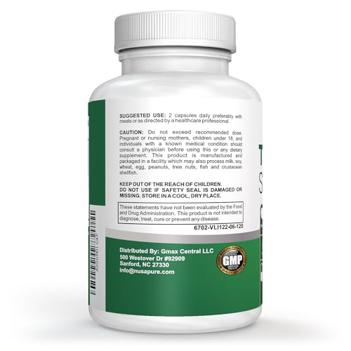 NusaPure Premium Thyroid Support Supplement (Non-GMO) 120 caps for with Ashwaganda NusaPureBuy Supplements Australia