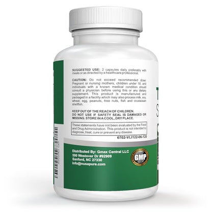 NusaPure Premium Thyroid Support Supplement (Non-GMO) 120 caps for with Ashwaganda NusaPureBuy Supplements Australia