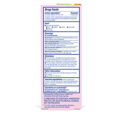 Boiron Calendula Cream for First Aid, Minor Burns, Cuts, Scrapes, Insect Bits and Sunburn - 2.5 oz BoironBuy Supplements Australia