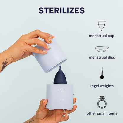 Pixie Menstrual Cup & Disc Steamer Sterilizer 2.0 - Kills 99.9% of Germs with Cleaner Steam Pixie CupBuy Supplements Australia